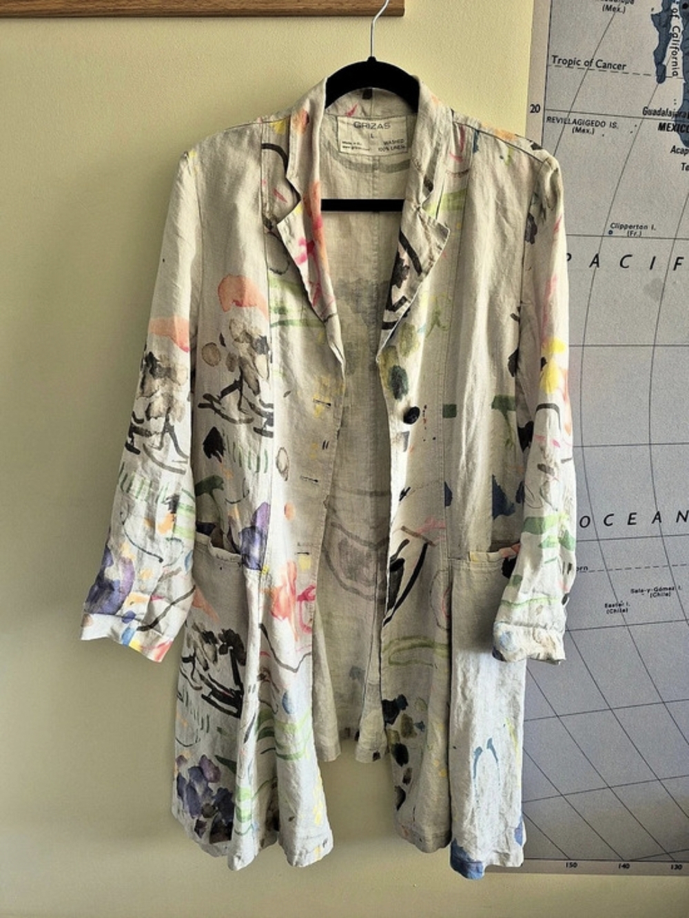 GRIZAS Abstract Long Button-up - Picture 2 of 9